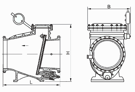 微(wēi)阻緩閉(bi)止回閥(fa)結構示(shi)意圖