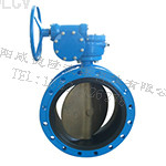 渦輪(lún)法蘭軟(ruan)密封蝶(dié)閥  D341X