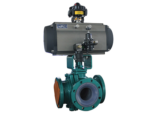 氣(qì)動三通(tōng)球閥T型(xing)和L 型